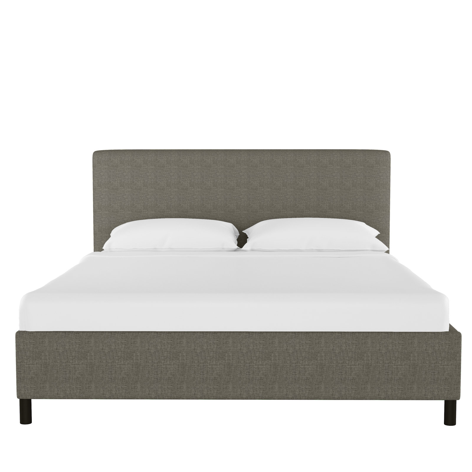 Eisley Upholstered Bed, California King, Zuma Charcoal Textured Linen