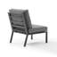 Chaise de patio en métal avec coussins Stillas-70808023