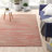 Garbielle Striped Sand Maroon Salmon Indoor Outdoor Area Rug-504599851
