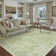 Machine Washable Vintage Floral Area Rug With Non-Slip Backing