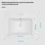 Go Peak Track 19.7'' Ceramic Rectangular Bathroom Sink with Overflow