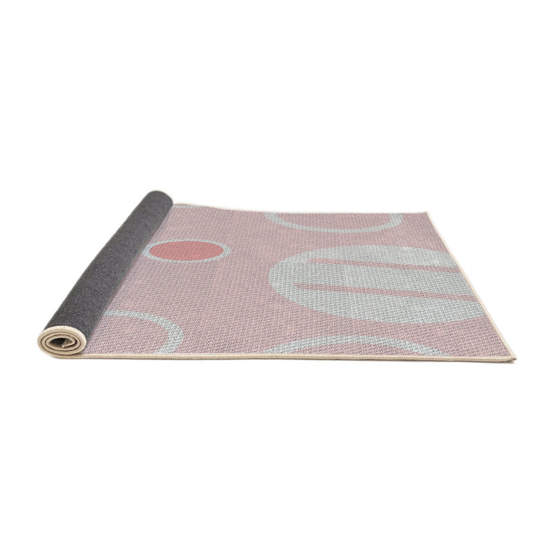 Tapis rose, Rond 5 pi