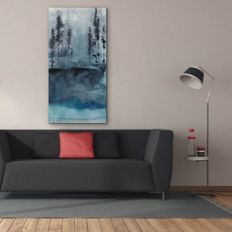  «Winter Woods 1» par Chariklia Zarris, art mural sur toile, 30 po x 60 po