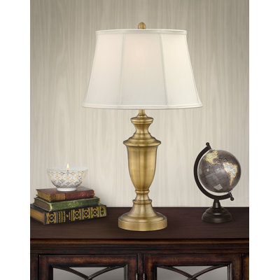 Lampe de table 30 "en laiton antique avec USB Cagliari