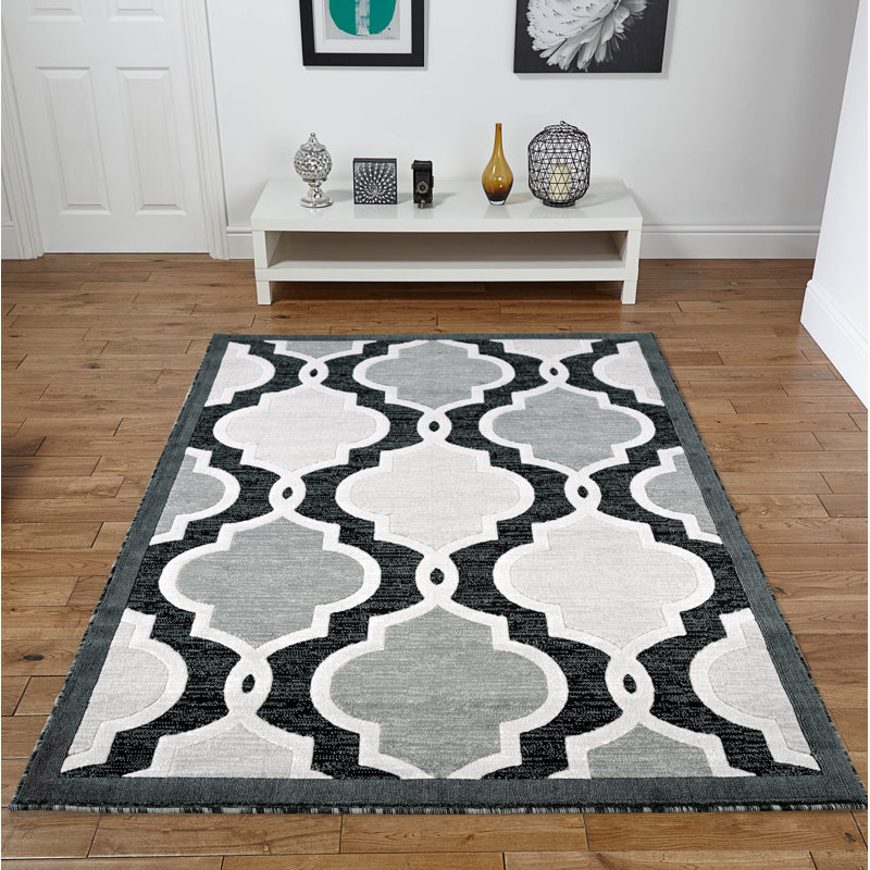 Tapis noir Clare, Rectangle 5 pi x 8 pi
