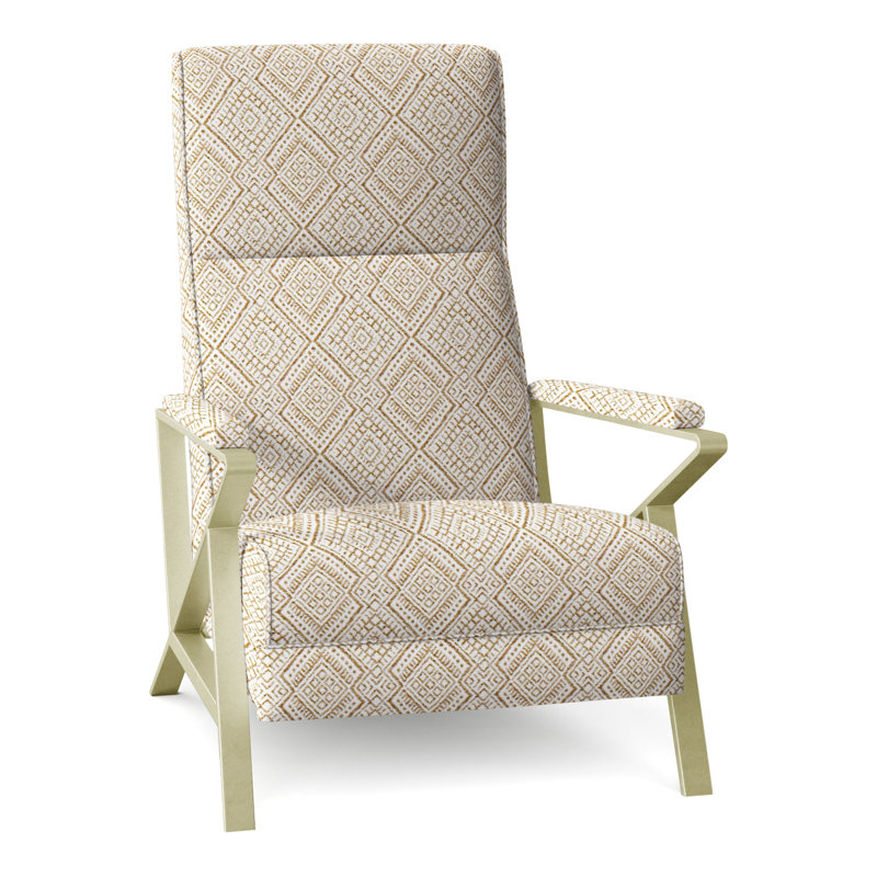 Infinity 28.25" Wide Manual Standard Recliner, Brushed Brass, Perigold Iguazu Camel