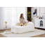 Causeuse LY-048 en chenille moderne avec siège profond, méridienne courbée et canapé-lit pour salon et chambre-1052432303