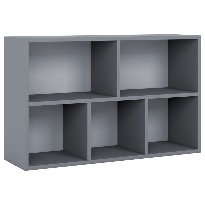 Cube Storage Unit With Open Shelving Modern Multi-Purpose Storage Organiser for Living Room Bedroom & Office, Grey