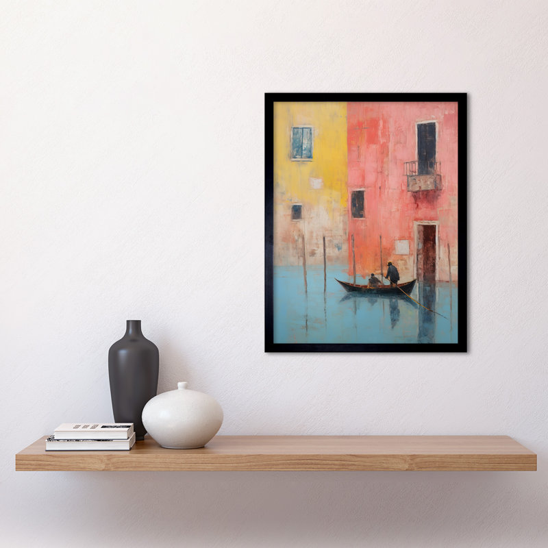 Venice Canal Gondola Ride - Single Picture Frame Print
