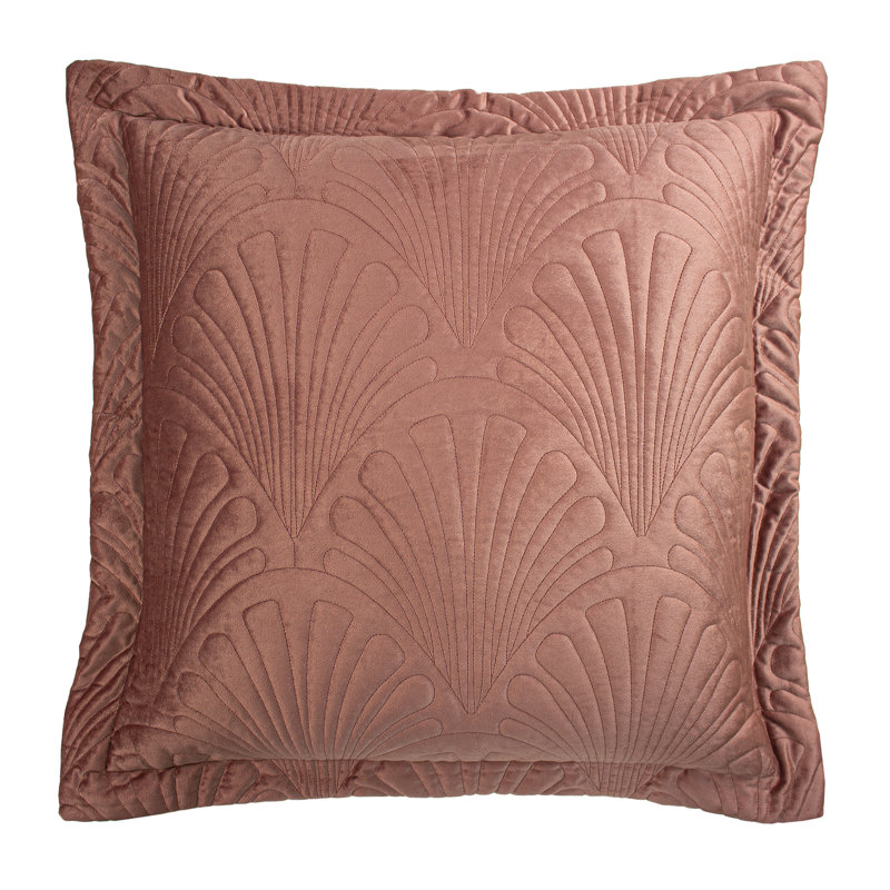 Floral Navy Square Scatter Cushion Cushion, Blush