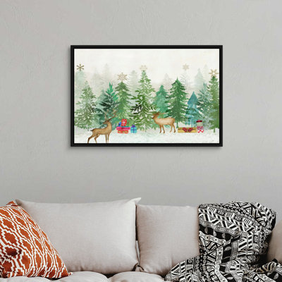 Magie de Noël - reproduction d'art sur toile