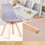 42.5cm Modern style Dining Chair, Padded Plastic Side Chair with Solid Wood Legs-280027450-343382744