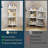 Consumest 3-Tier Corner Shower Caddy Stand With Adjustable Feet, No-Swing Design, Soap Holder And 4 Hooks For Bathroom Storage Organization-1658568749