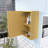 14 In. W X 12 In. D X 24 In. H Plywood Light Oak Linen Cabinet