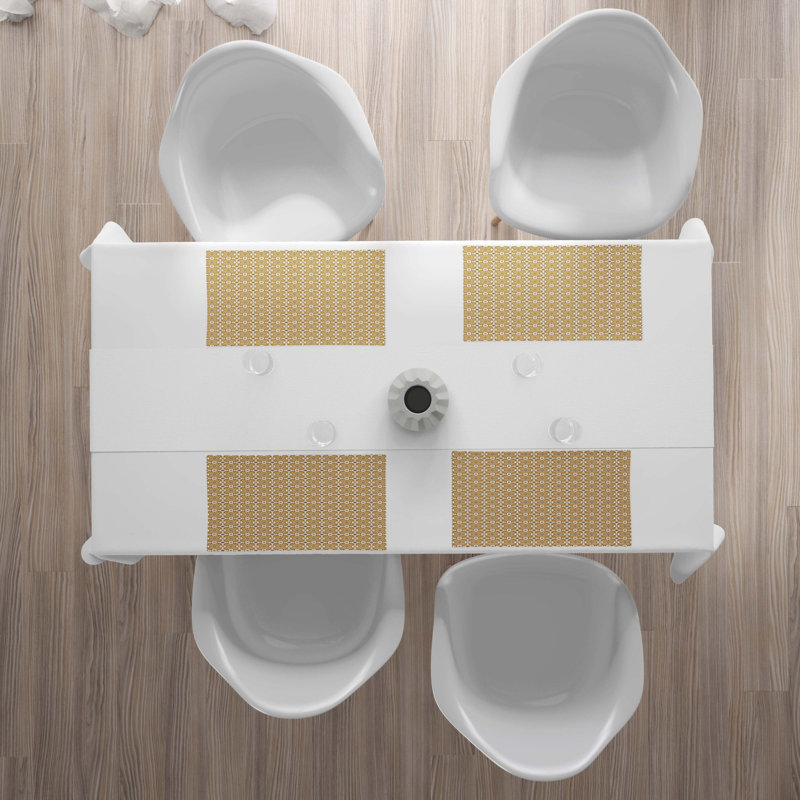Polyester Floral Rectangle Placemat