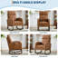 Faux Leather Rocking Chair