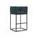 Upholstered Counter Stool with Metal Frame