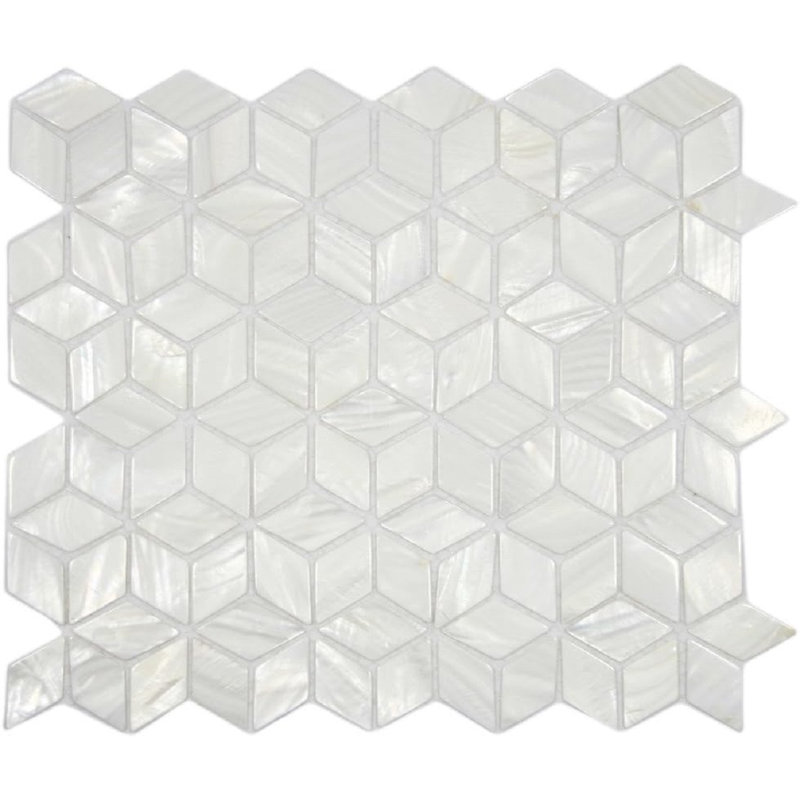 Carreau de douche CNK Tile White Cube Pearl