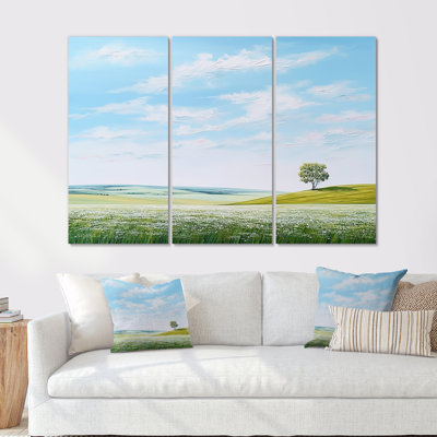 «Prairie Country Charm Peacefulness - Prairies», ensemble de reproduction d'art mural