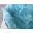 Faux Bison Skin Fur Shag Area Rug in Blue-95756315