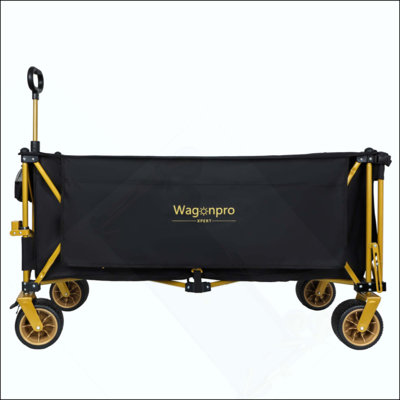 Chariots de plage utilitaires robustes avec hayon ouvert et roues tout-terrain, capacité de 480 lb, cadre ultra-stable breveté, aucun assemblage requis