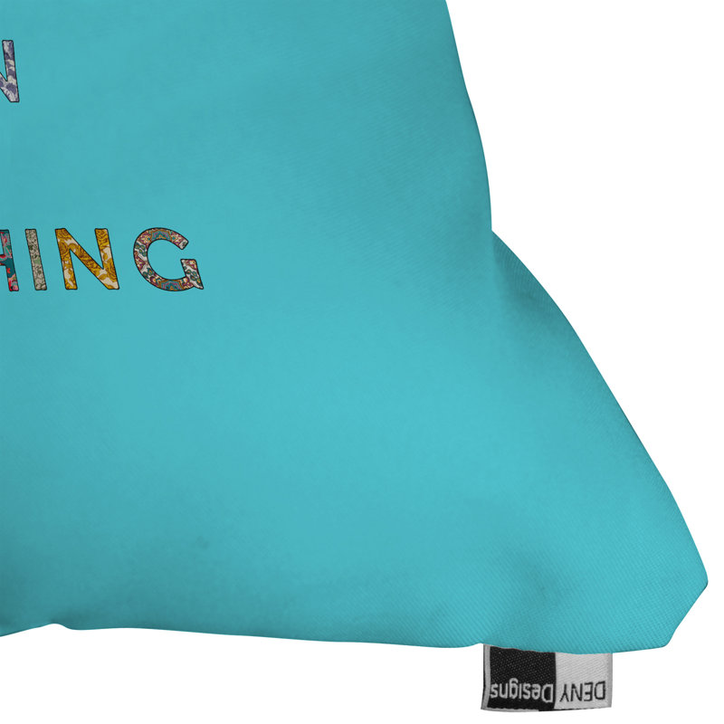 Housse et insert de coussin d'extérieur carré vert grand de tout, Bleu, 20 po x 20 po