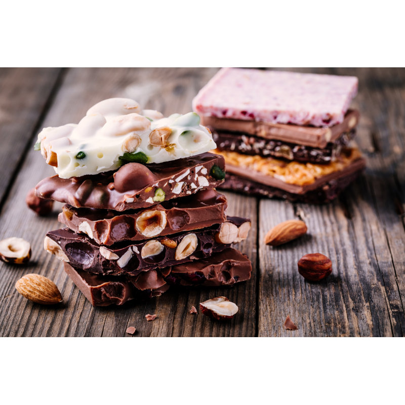 Chocolate Stack - Wrapped Canvas Print, 20cm H x 30cm W x 3.8cm D