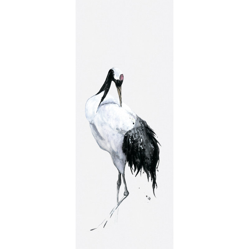 Amariyana Collection One Painted Crane Wall Mural 106Cm
