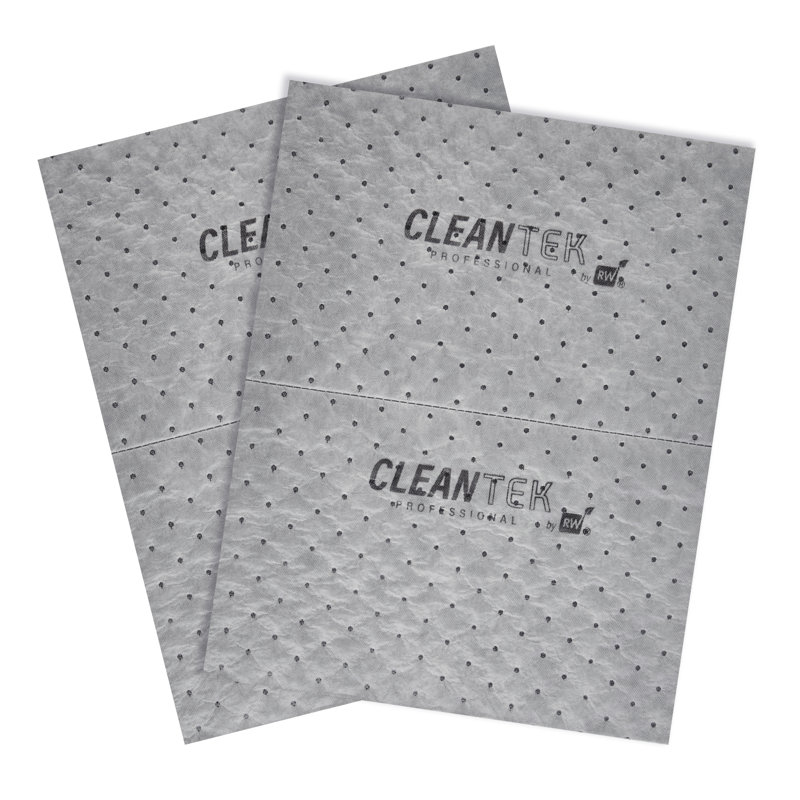 Serviettes absorbantes pour restaurant 100 x 15 pouces, non nettoyées, tampons de nettoyage non-tissés, tampons absorbants légers, tampons de déversement industriels gris universels