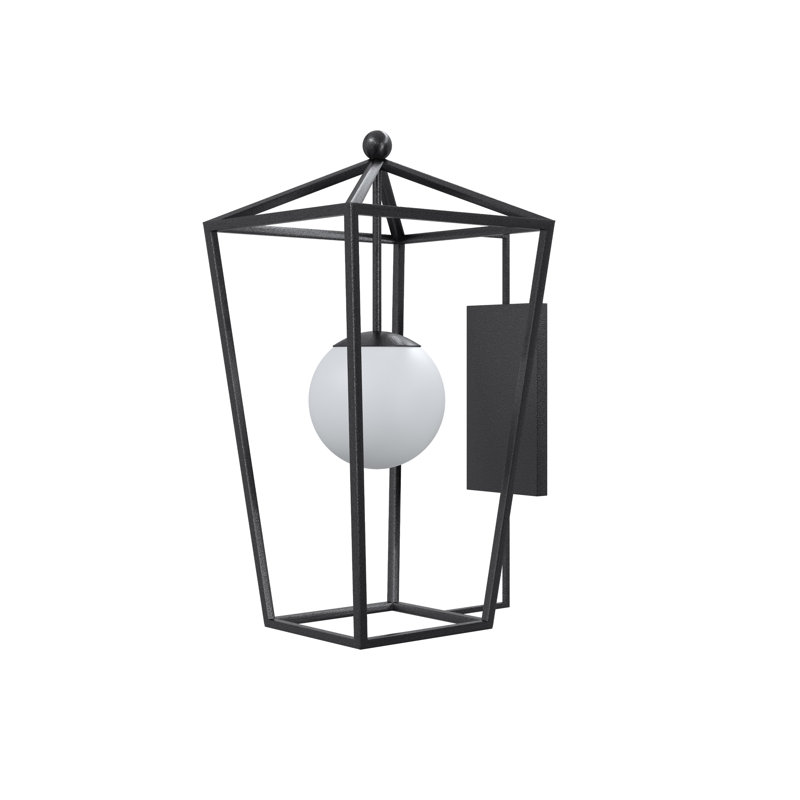 Denison - Light Outdoor Wall Lantern, Midnight, 21.75"