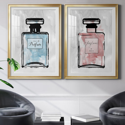 «Blue Wash Perfume», ensemble de 2 reproductions d'art