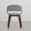 Chaise d'appoint Ridley Bentwood | Chaise à structure solide en bois cintré pour adultes, polyvalente pour le salon, la chambre à coucher