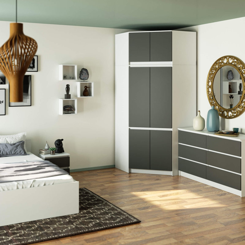 Spasoje 6 Door Manufactured Wood Wardrobe