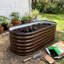 22 po de hauteur surélevé 4 po x 2 pi pour plantes de jardin (2 pièces)-131378442