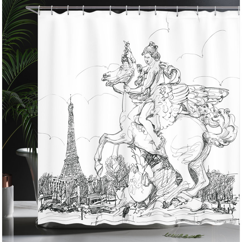 Rideau de douche Ambesonne, H 70 po x l 69 po