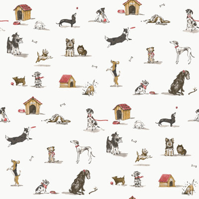 Kids and Teens Collection Doggies Wallpaper Roll