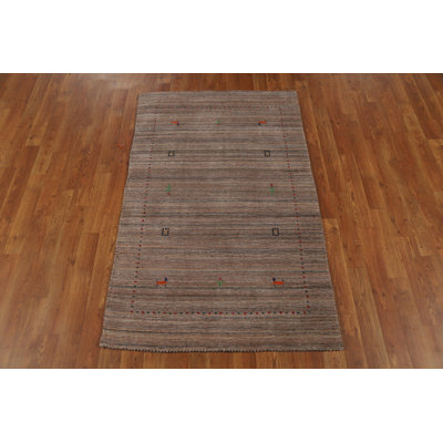 Handmade Gabbeh Style Indian Rug 3x5