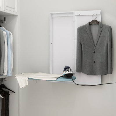 Wall Bulit-In Ironing Board Cabinet with Mirror