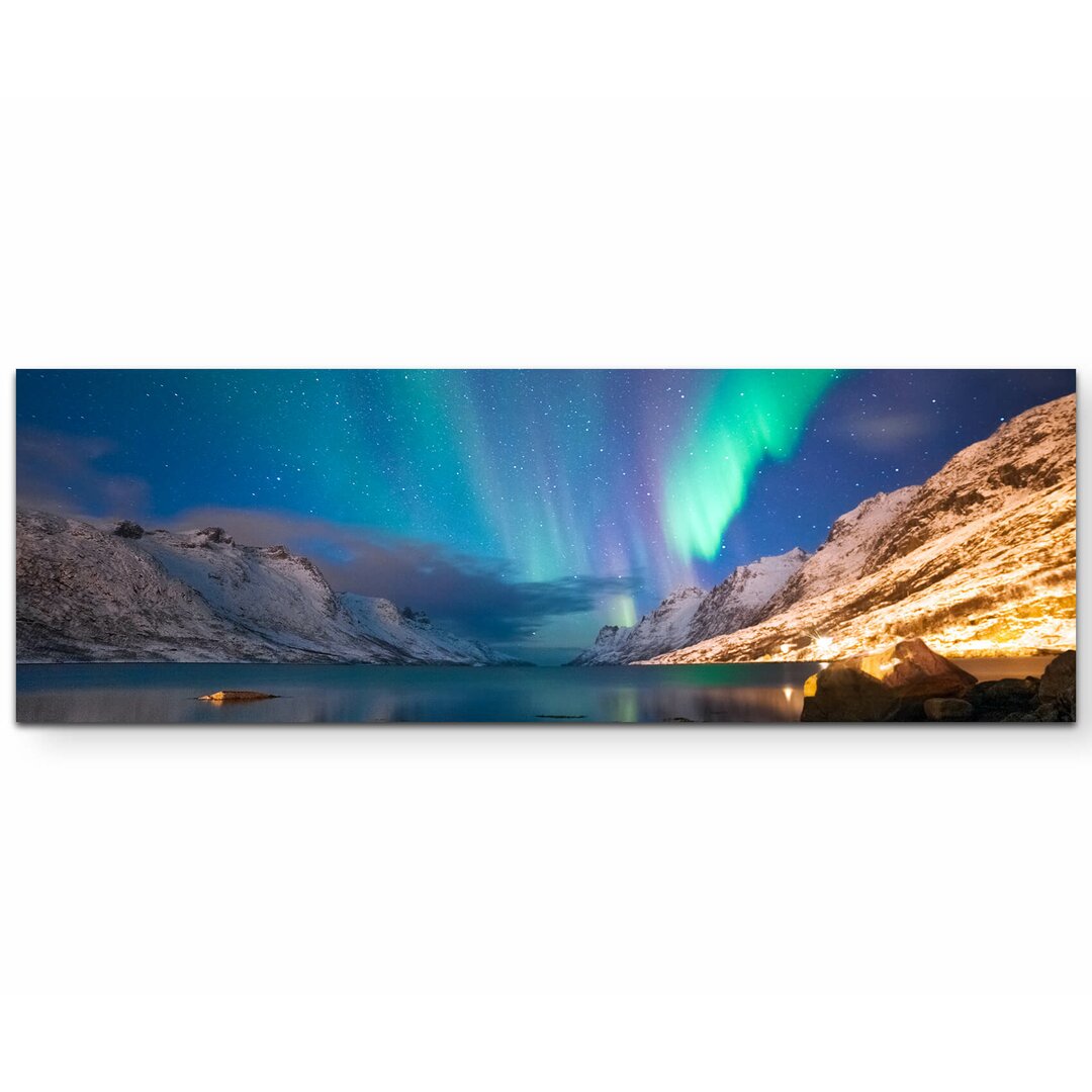 Leinwandbild Polarlichter in Norwegen