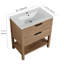 Meuble-lavabo de 30 pouces avec contreplaqué et 2 tiroirs (meuble-lavabo seulement, lavabo non inclus)