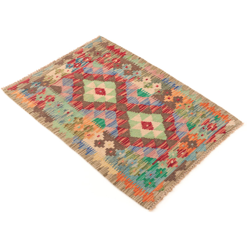 Southwestern Wool Hand Woven 60cm X 90cm Area Rug