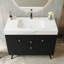 36" Modern Freestanding Bathroom Vanity with Sintered Stone Top, Ceramic Sink & Smart Storage