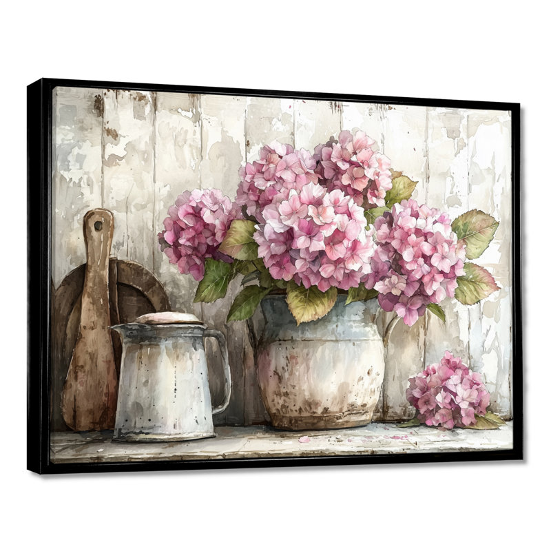 Dormalee - Floral Wall Art, 24" H x 32" W, Impression sur cadre flottant, Natural