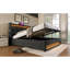 Upholstered Queen Bed In Grey With Led, - Hydraulic Storage Sized Upholstery, Led & Port-886214914-886214916