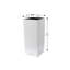 26" Modena Tall Cube Self-Watering Resin Pot Planter