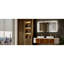 Armoire de salle de bain 60 po x 32 po avec lumières à température de couleur réglable, miroir de brouillard, horloge numérique intégrée, fonction de détection de mouvement, espace de rangement flexible, multiples prises de courant, aluminium argenté