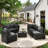 7-pieces Outdoor Rattan Wicker Sectional Seating Group With Cushions-1291617073