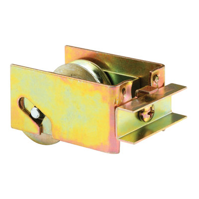 Ensemble de porte coulissante en acier à roulement à billes de 1-1 / 4 po à deux rouleaux, fixation unique pour les produits garantis (paquet unique)