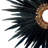 Natural Pheasant Tail Wreath Bleached Black