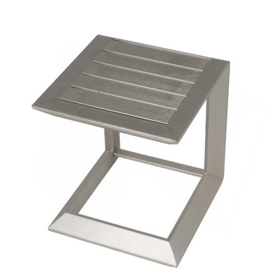 Table basse d'extérieur entièrement en aluminium